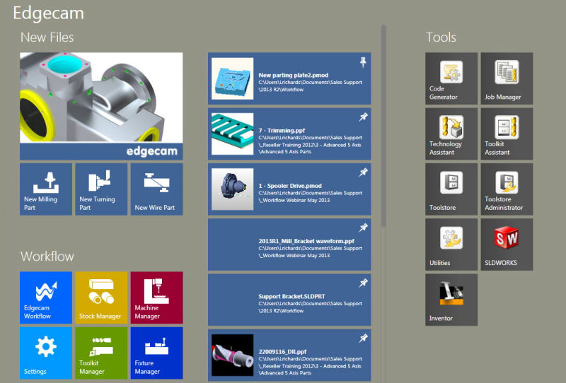 EDGECAM Workflow